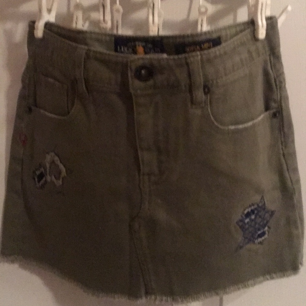 Juniors lucky brand jean skirt